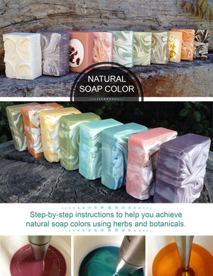 How to infuse add in lye and at trace plant colors for soap book