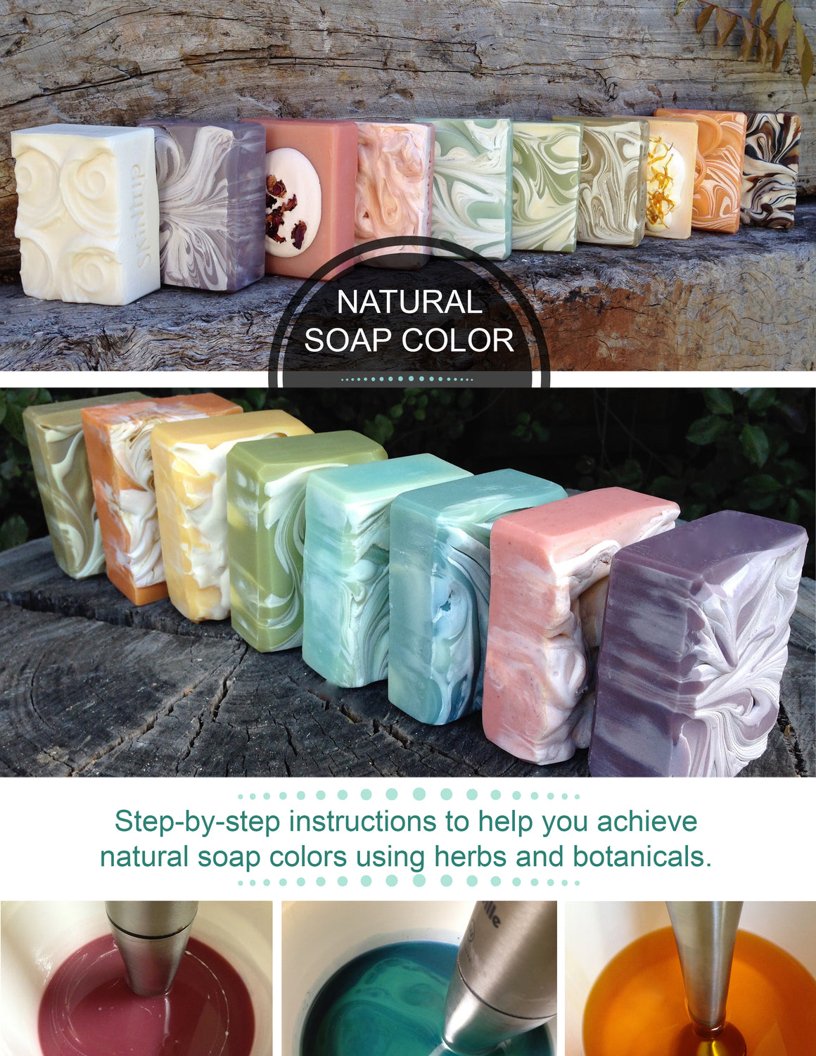 Natural Soap Colorant Sampler - 5oz - Soap Making Supplies.