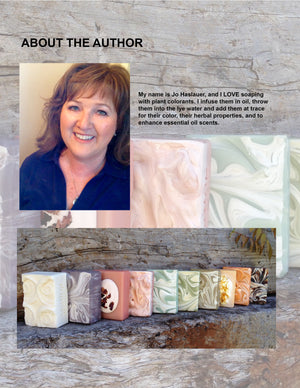 How to infuse add in lye and at trace plant colors for soap book